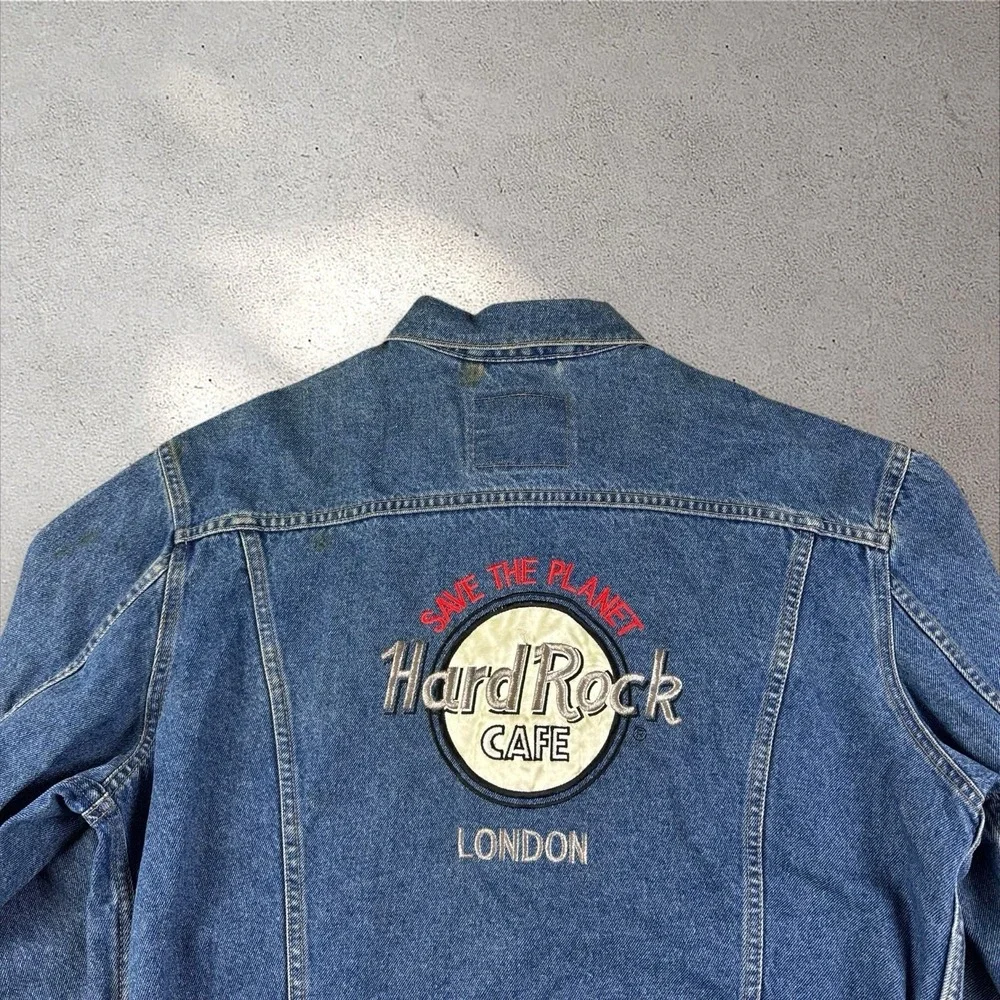 Levi's Denim Trucker Men's‎ Blue Jacket Large 70503 02 Vintage Hard Rock London